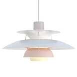 Louis Poulsen Suspension PH 5 bleu huître rose - 5741113073