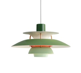 Louis Poulsen PH 5 mini hängande lampa nyanser av grönt Louis Poulsen PH 5 mini hängande lampa nyanser av grönt