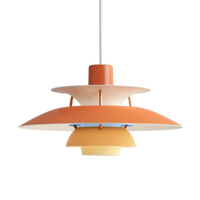 Louis Poulsen Lampada a sospensione PH 5 mini sfumature arancio - 5741095081