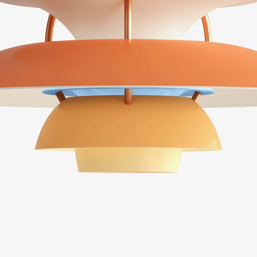 Louis Poulsen PH 5 mini hanglamp hues of orange - 5741095081 Louis Poulsen PH 5 mini hanglamp hues of orange - 5741095081