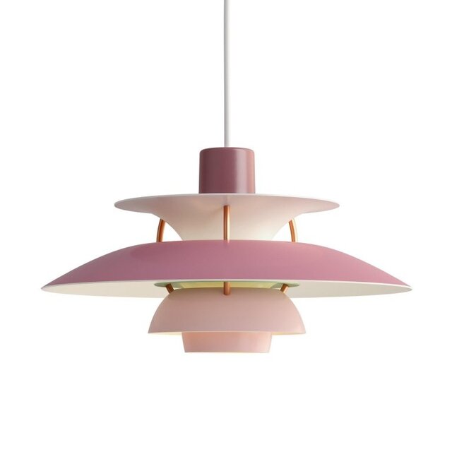 Louis Poulsen PH 5 mini hanging lamp hues of rose - 5741095094