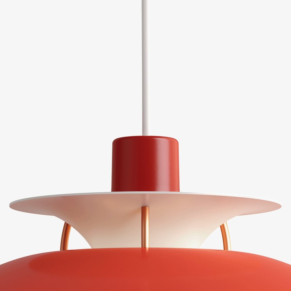 Louis Poulsen PH 5 mini hanging lamp hues of red - 5741095104