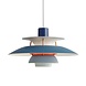 Louis Poulsen PH 5 mini hanglamp hues of blue - 5741095120 Louis Poulsen PH 5 mini hanglamp hues of blue - 5741095120
