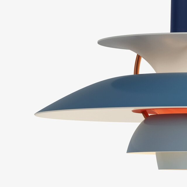 Louis Poulsen PH 5 mini hängande lampa nyanser av blå - 5741095120