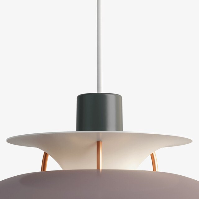 Louis Poulsen PH 5 mini hanging lamp hues of gray - 5741095133 Louis Poulsen PH 5 mini hanging lamp hues of gray - 5741095133