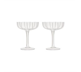 OYOY Mizu glazen wit set van 4 stuks OYOY Mizu glazen wit set van 4 stuks