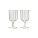 OYOY Mizu wijnglazen wit set van 4 stuks - L300546 OYOY Mizu wijnglazen wit set van 4 stuks - L300546