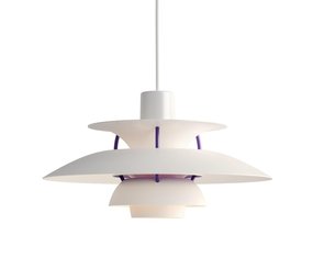 Louis Poulsen PH 5 mini suspension classique blanc Louis Poulsen PH 5 mini suspension classique blanc