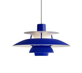 Louis Poulsen PH 5 mini hængelampe monokrom blå Louis Poulsen PH 5 mini hængelampe monokrom blå