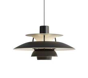 Louis Poulsen Lampada a sospensione PH 5 mini monocromatica nera