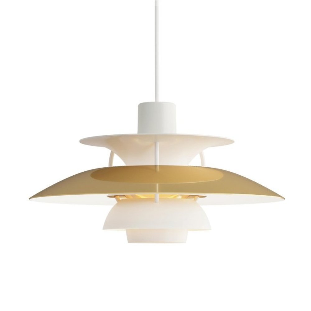 Louis Poulsen PH 5 mini hanglamp messing - 5741099993 Louis Poulsen PH 5 mini hanglamp messing - 5741099993
