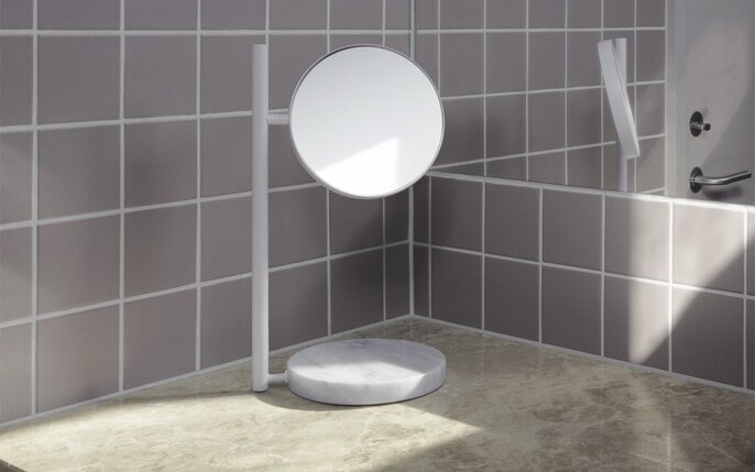 Normann Copenhagen Specchio Pose bianco - 605691 Normann Copenhagen Specchio Pose bianco - 605691