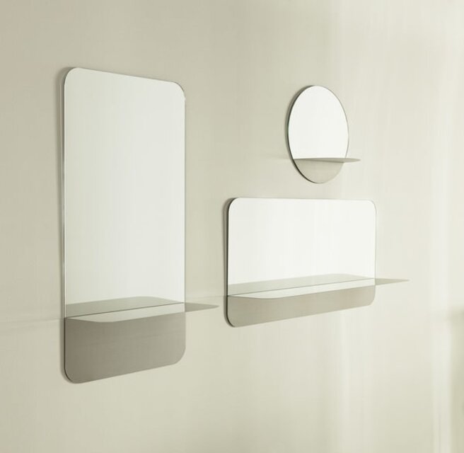 Normann Copenhagen Horizon mirror vertical stainless steel - 605712 Normann Copenhagen Horizon mirror vertical stainless steel - 605712