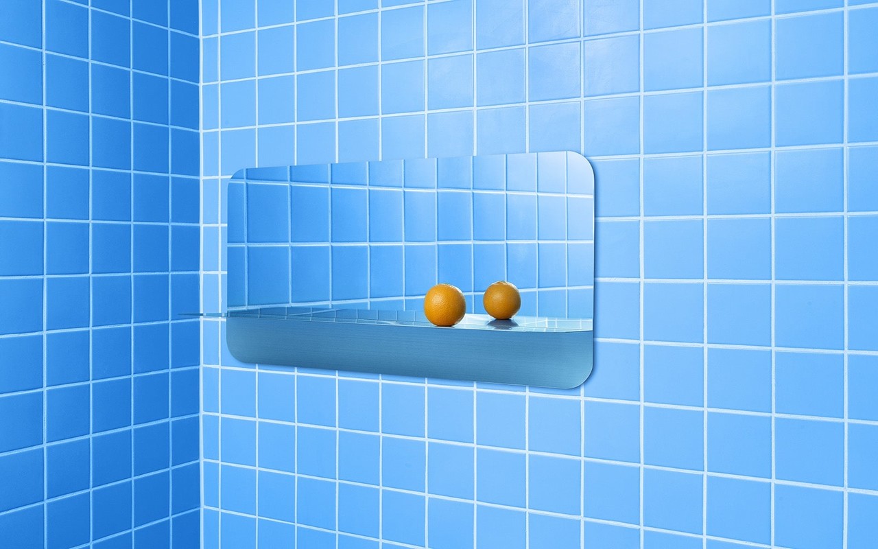 Normann Copenhagen Horizon spiegel horizontaal roestvrijstaal - 605711