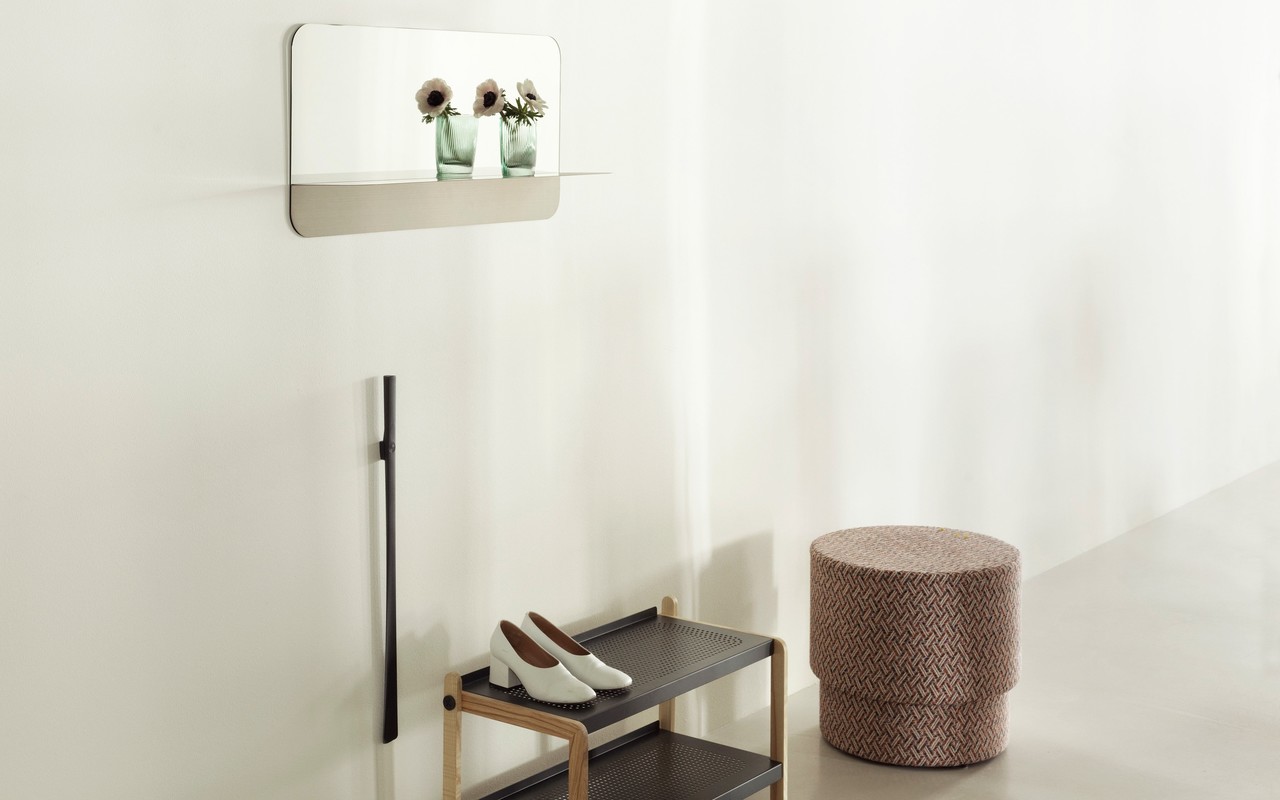 Normann Copenhagen Espejo Horizon horizontal acero inoxidable - 605711