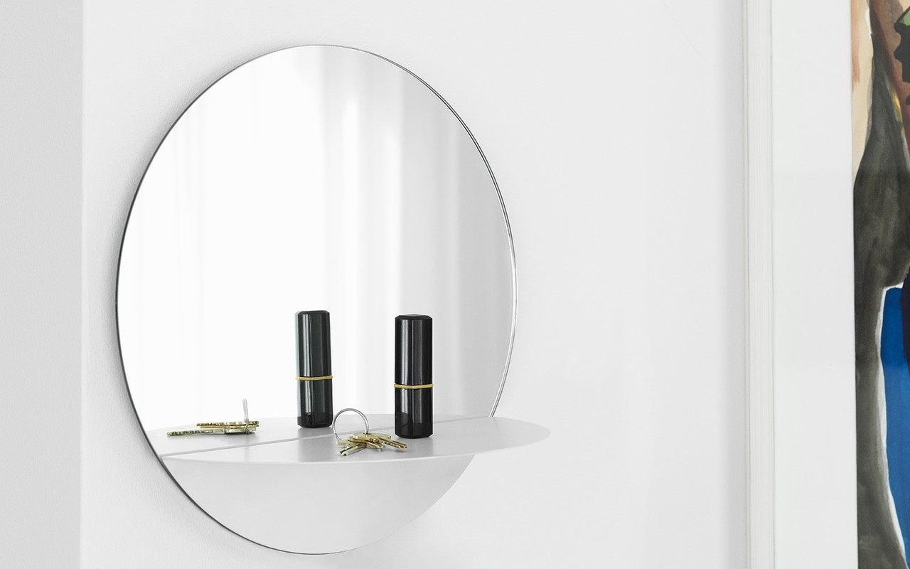 Normann Copenhagen Horizon mirror round stainless steel - 605710