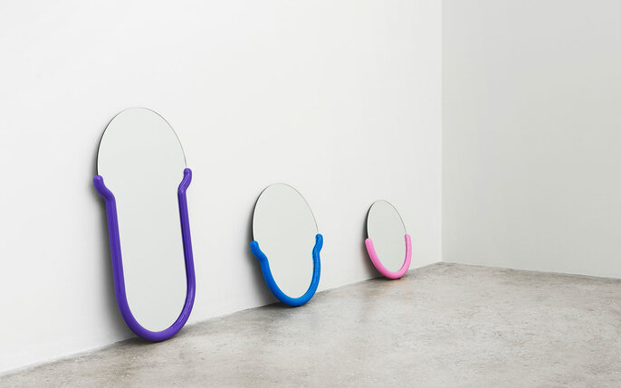 Normann Copenhagen Bogin espejo S rosa - 372031