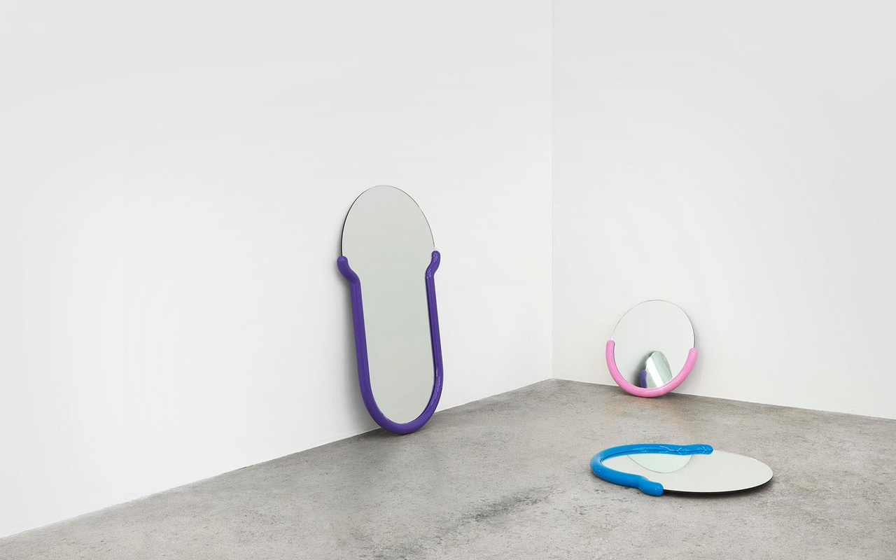Normann Copenhagen Bogin mirror L purple - 372033 Normann Copenhagen Bogin mirror L purple - 372033