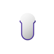 Normann Copenhagen Bogin Spiegel L lila - 372033 Normann Copenhagen Bogin Spiegel L lila - 372033