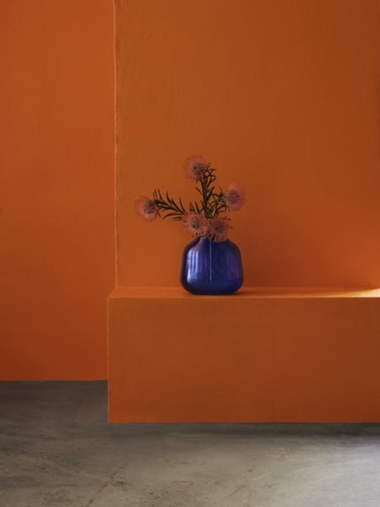 Normann Copenhagen Step vase høyde 23cm blå - 102084 Normann Copenhagen Step vase høyde 23cm blå - 102084