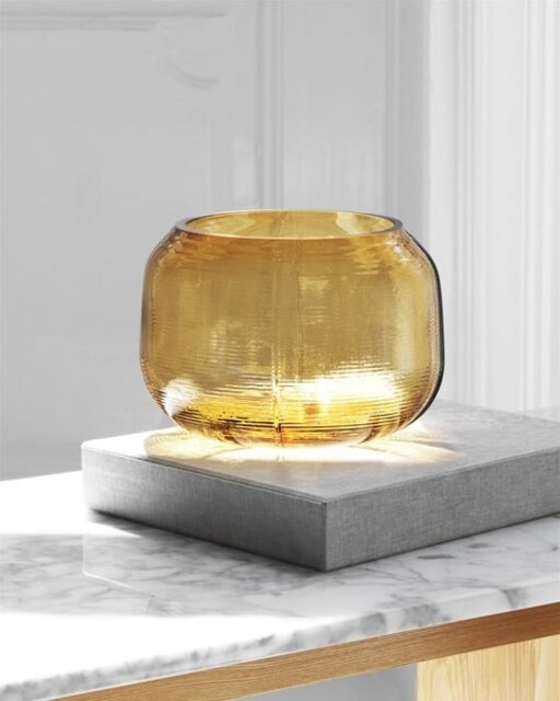 Normann Copenhagen Step vaas hoogte 16cm bruin - 102083