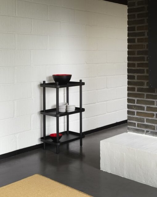 Normann Copenhagen Bloc table/rack noir - 602193