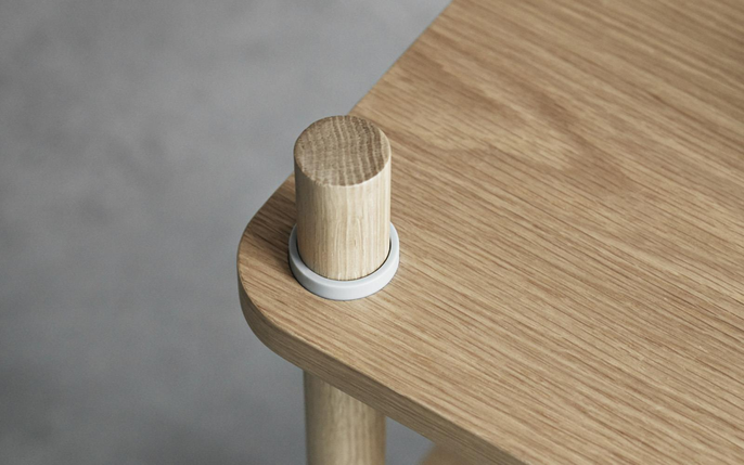 Normann Copenhagen Librería Jam roble/gris - 602505