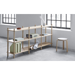 Normann Copenhagen Sylt bokhylla ek/grå - 602505