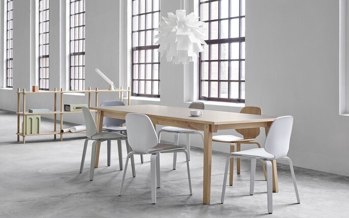 Normann Copenhagen Syltetøy bokhylle eik/grå - 602505 Normann Copenhagen Syltetøy bokhylle eik/grå - 602505