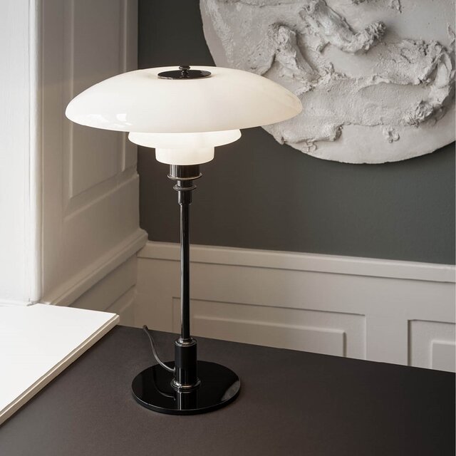 Louis Poulsen PH 3½-2½ glas tafellamp zwart - 5744166195