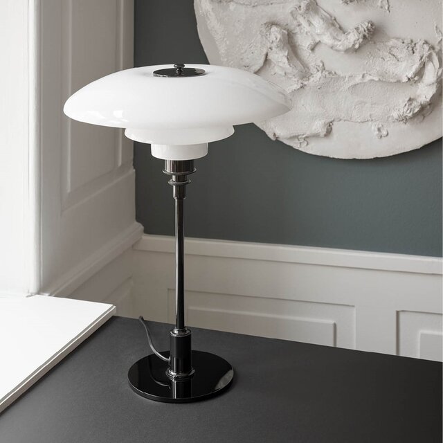 Louis Poulsen Lampe de table en verre PH 3½-2½ noir - 5744166195 Louis Poulsen Lampe de table en verre PH 3½-2½ noir - 5744166195