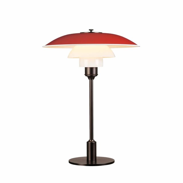 Louis Poulsen Lámpara de mesa PH 3½-2½ rojo - 5744164883