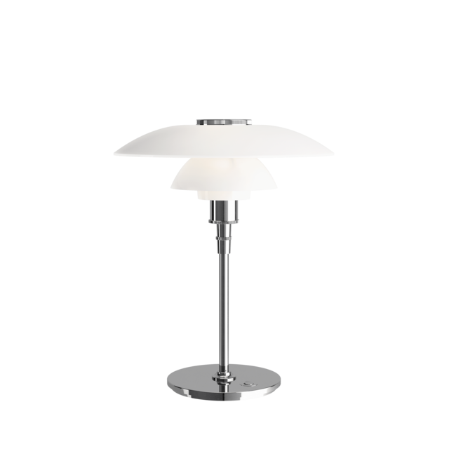 Louis Poulsen PH 4½-3½ glass table lamp chrome - 5744161501