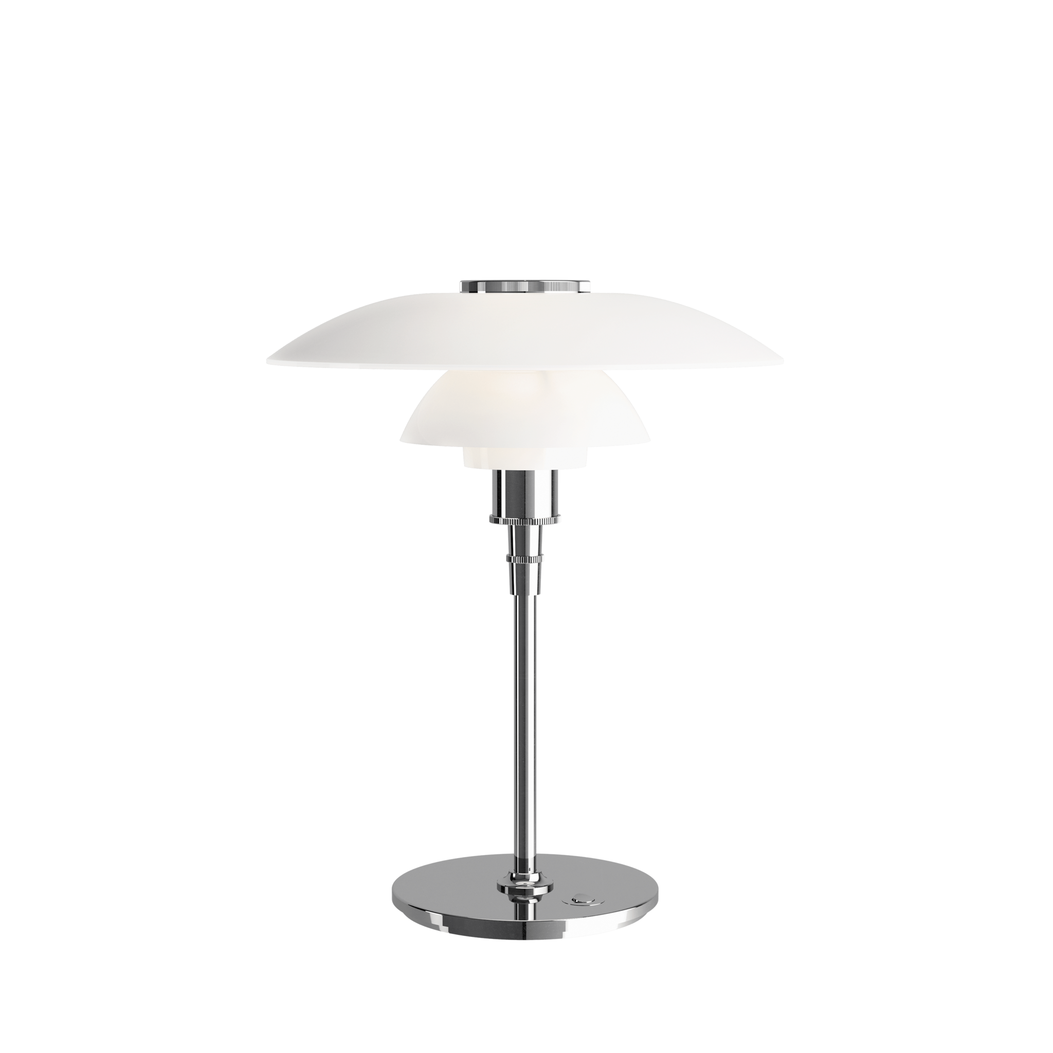 Louis Poulsen PH 4½-3½ glass table lamp chrome - 5744161501