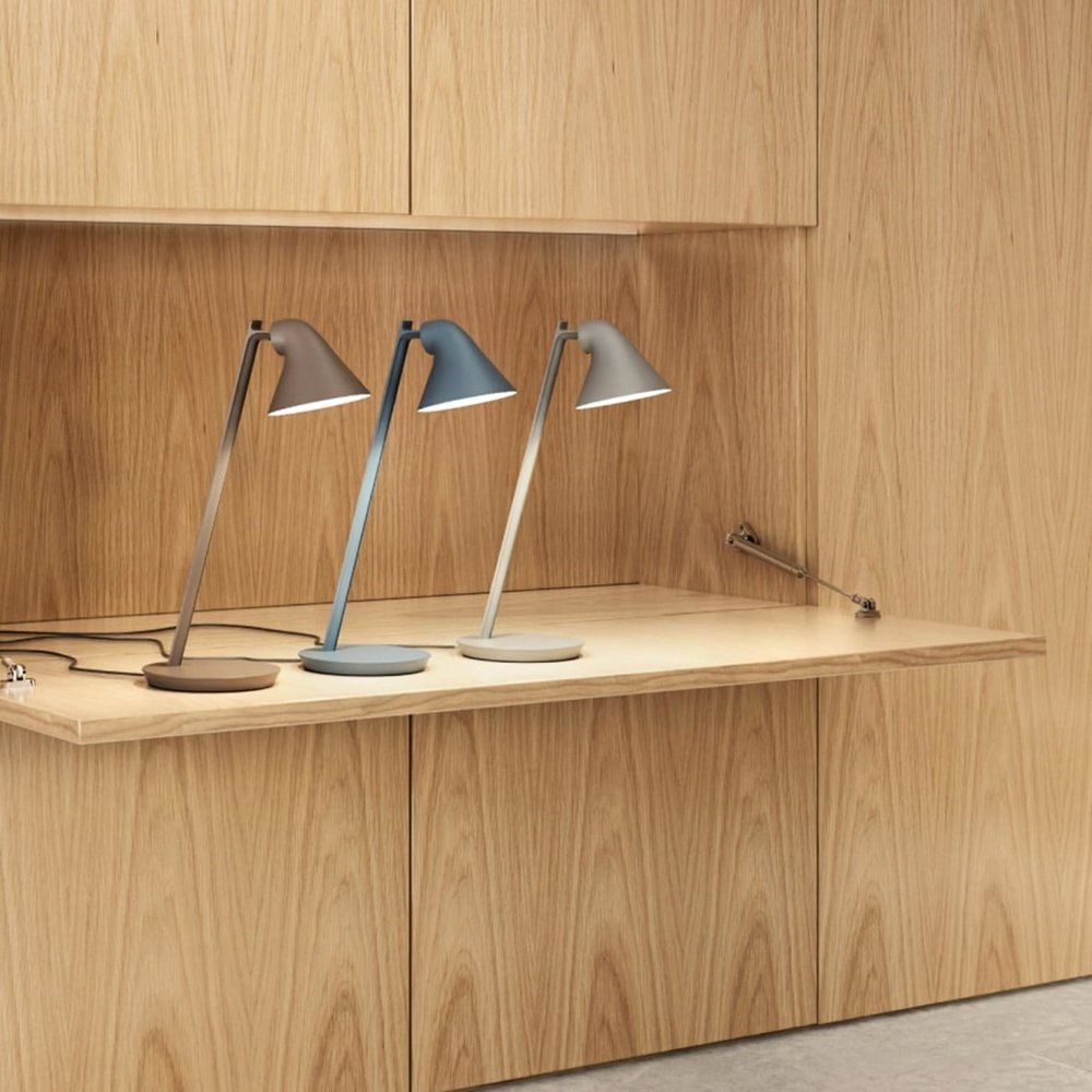 Louis Poulsen NJP mini lámpara de mesa gris claro - 5744168148 Louis Poulsen NJP mini lámpara de mesa gris claro - 5744168148
