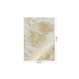 KEK Amsterdam Gold gravierte Blumentapete Sand MW-143 200x280cm