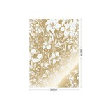 KEK Amsterdam Papel pintado floral grabado dorado blanco roto MW-131 200x280cm KEK Amsterdam Papel pintado floral grabado dorado blanco roto MW-131 200x280cm