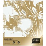 KEK Amsterdam Carta da parati floreale oro inciso bianco sporco MW-131 200x280cm