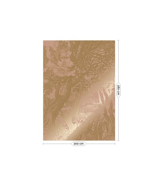 KEK Amsterdam Gold Engraved landscapes wallpaper nude MW-095 200x280cm