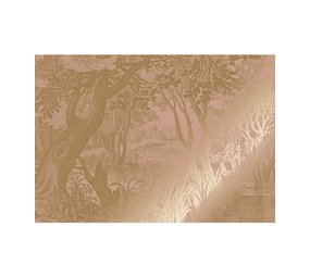 KEK Amsterdam Papel pintado paisajes grabados dorado nude MW-096 300x280cm