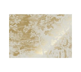 KEK Amsterdam Papel pintado paisajes grabados dorado arena MW-168 300x280cm