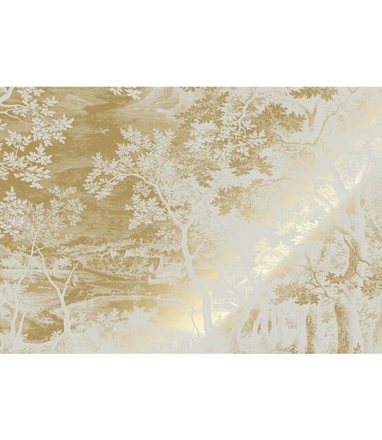 KEK Amsterdam Goud Engraved landschappen behang zand MW-168 300x280cm
