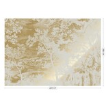 KEK Amsterdam Guldgraverad landskap tapet sand MW-169 400x280cm