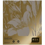 KEK Amsterdam Gold gravierte Blumentapete grau MW-141 300x280cm