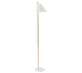 Louis Poulsen Yuh staande lamp messing/wit