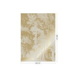 KEK Amsterdam Goud Engraved landschappen behang zand MW-155 200x280cm