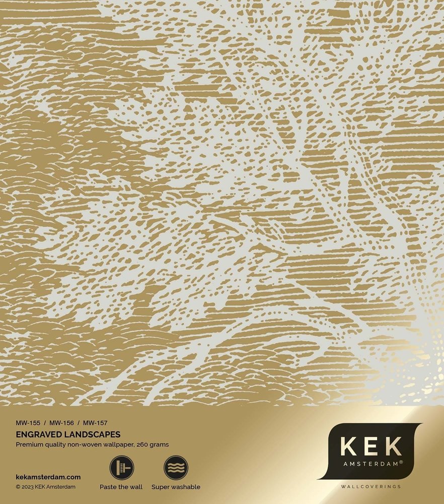 KEK Amsterdam Gull Gravert landskap tapet sand MW-156 300x280cm KEK Amsterdam Gull Gravert landskap tapet sand MW-156 300x280cm