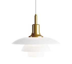 Louis Poulsen Suspension verre PH 3½-3 laiton Louis Poulsen Suspension verre PH 3½-3 laiton