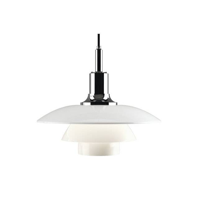 Louis Poulsen PH 3½-3 glas hængelampe krom - 5741099278