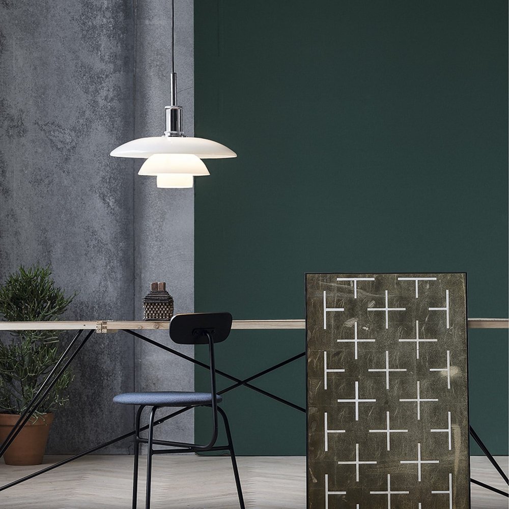 Louis Poulsen PH 4½-4 glashängande lampa krom - 5741086430 Louis Poulsen PH 4½-4 glashängande lampa krom - 5741086430